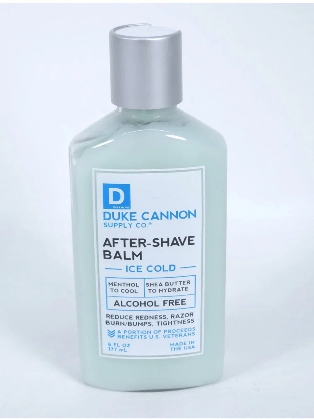 Duke Cannon Ice Cold After-Shave Balm — Cooling Mint (Light Green)- NEW